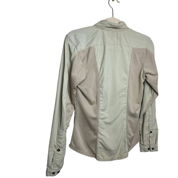Patagonia Khaki Button Down Women’s Shirt Sz. 8 - Picture 3 of 4